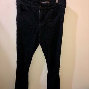Express ripped black jeggings